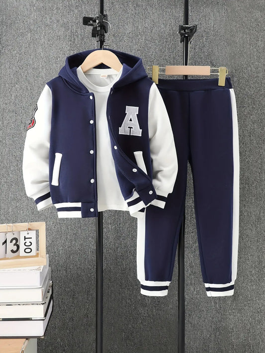 Boys Autumn Winter Sports Set For Outdoor Activities