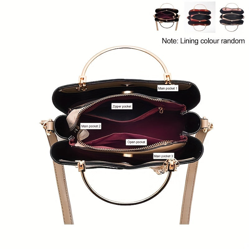 2025 New Fashion Color Block Small Size Women's Shoulder Bag Crossbody Handbag