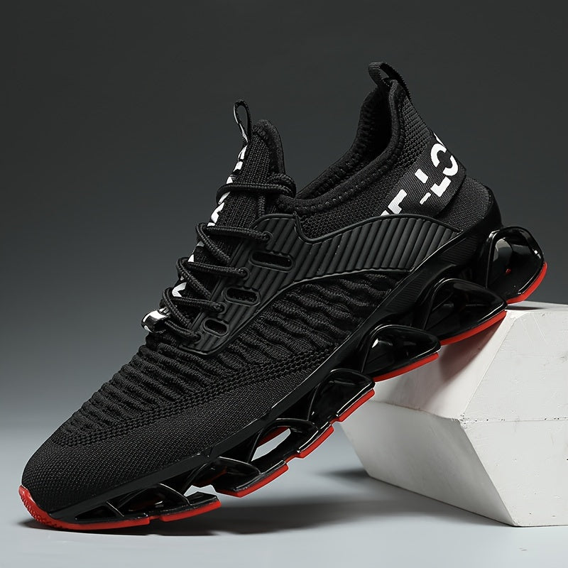 Mens Casual Lace Up Running Shoes Lightweight Breathable