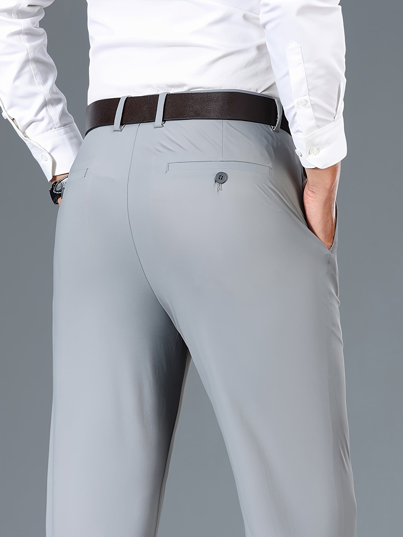 Mens Slim Fit Dress Pants Business Casual Office Trousers