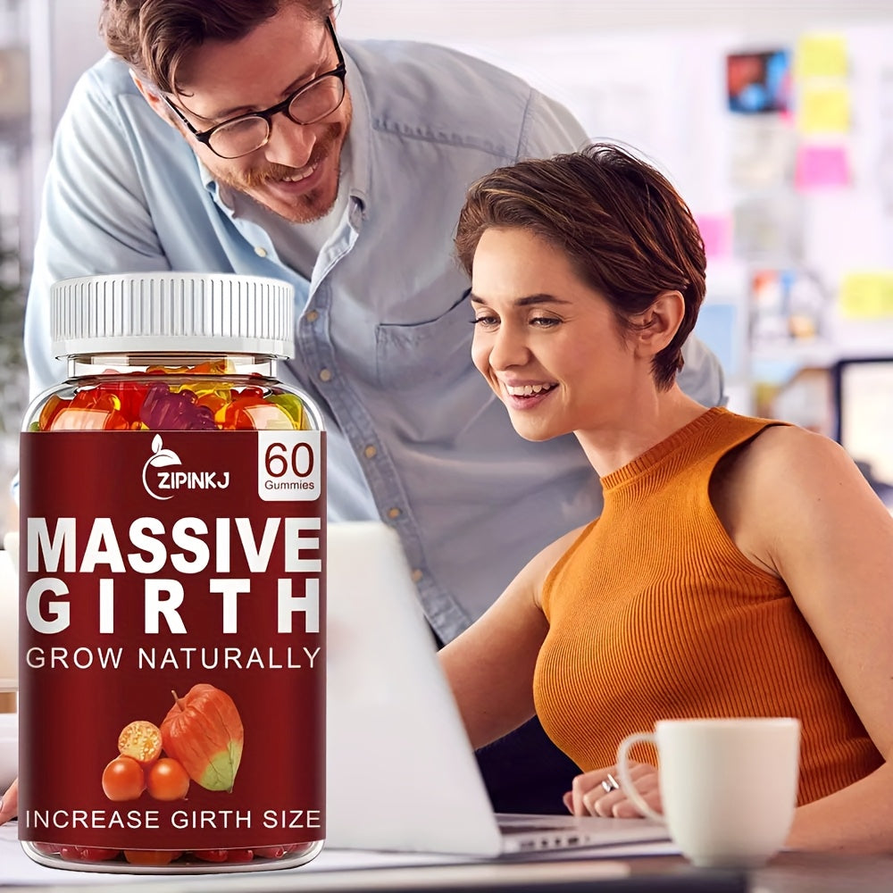 1/2/3 Bottles of Men's Health Gummy Supplement, Help Healthy Vitality Every Day Make Each Other Closer Complex Vitamin Energy Gummies Specially Designed for Men