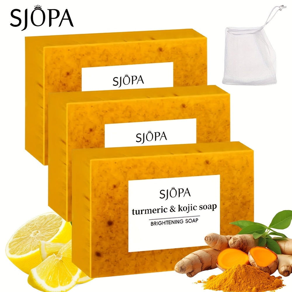Turmeric Lemon Soap, Citric Acid Soap, Deep Cleansing And Moisturizing Light Beige, Ginger Soap, Bath And Face Wash