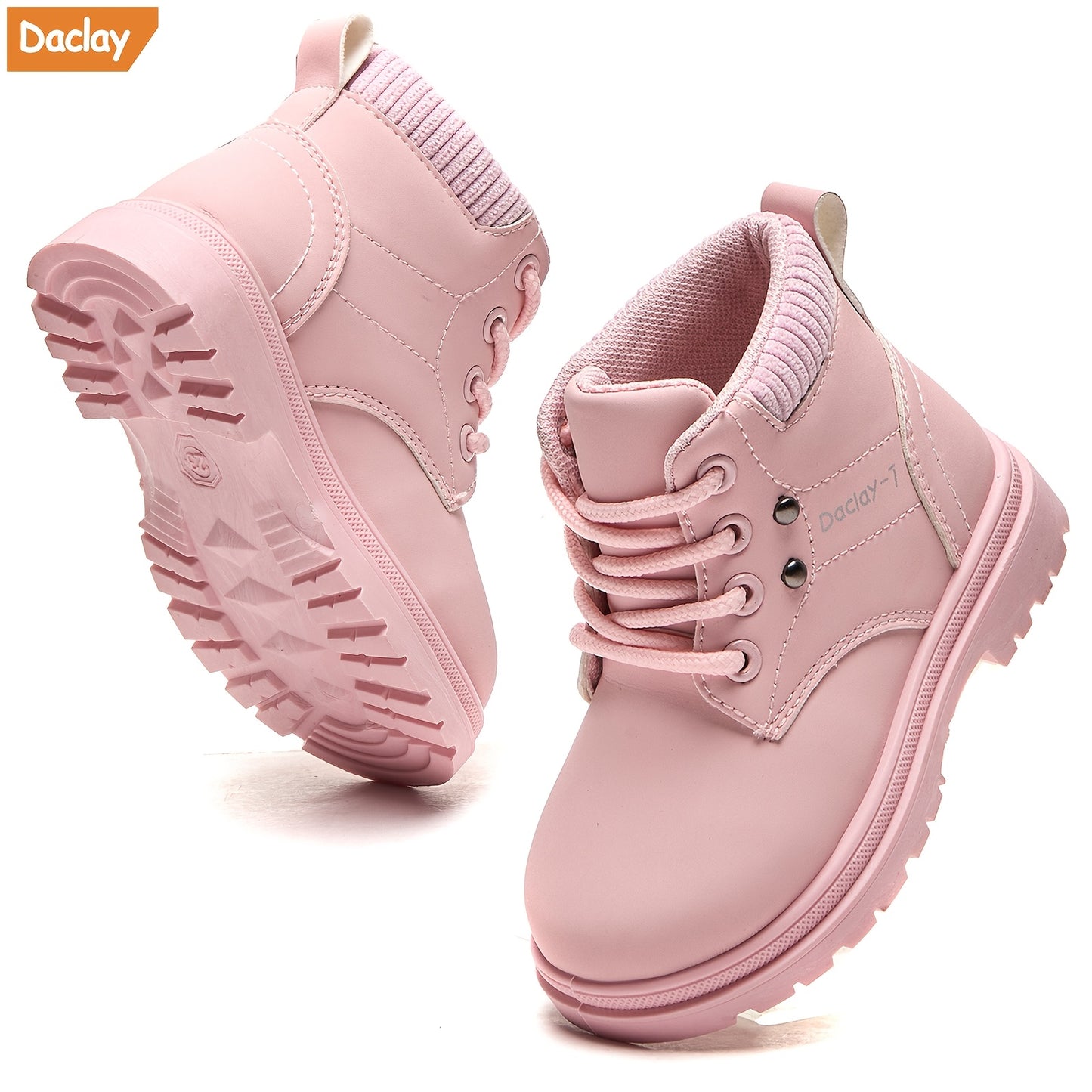 Youngsters' High-Top Footwear for Nature Walks - Secure Grip in Pink & Yellow - Comfortable and Sturdy for Youngsters, Suitable for All Seasons