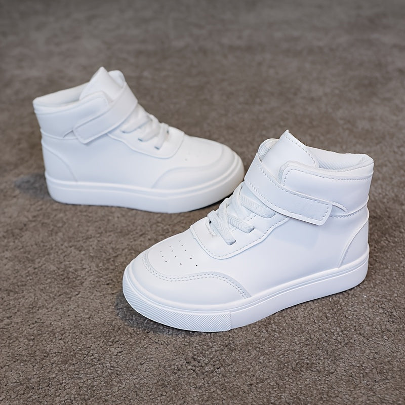 Unisex Spring Autumn Mid Top Sneakers With Non Slip Outsole