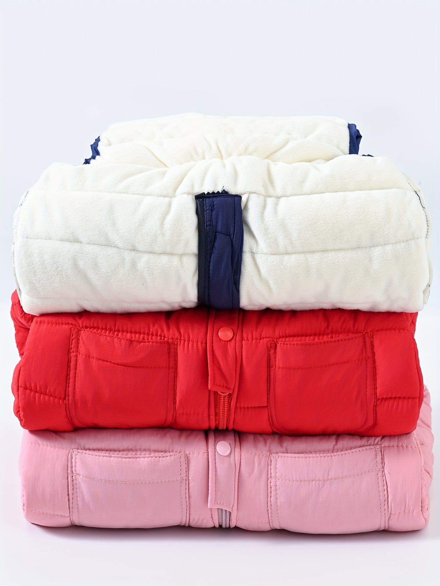 Baby's Warm Fleece Lining Snow Pants With Pockets Toddler