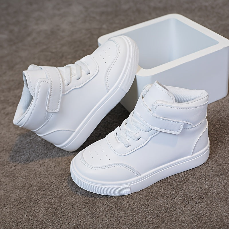 Unisex Spring Autumn Mid Top Sneakers With Non Slip Outsole