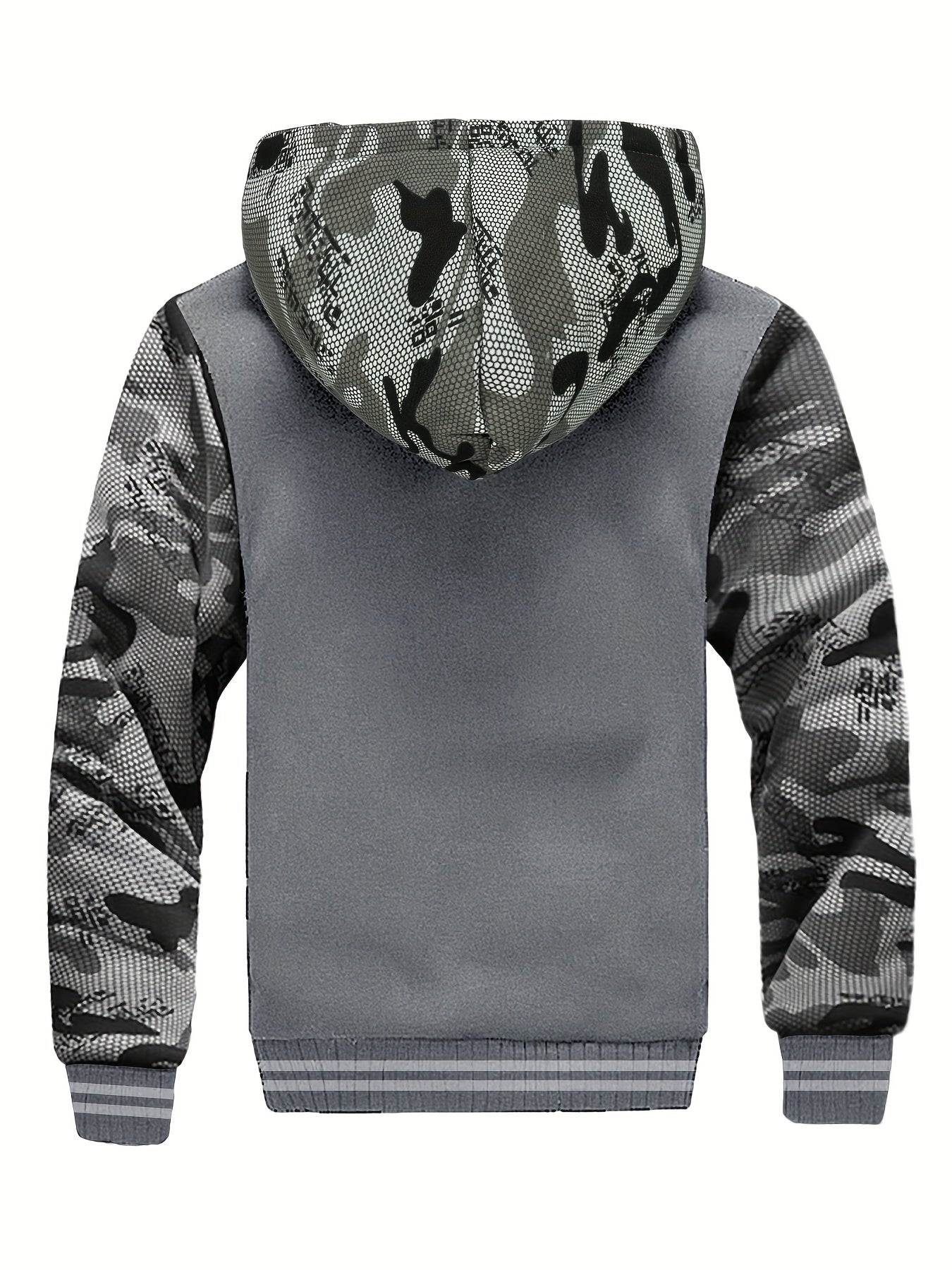 Siteya Warm Fleece Hooded Jacket For Men Casual Outerwear