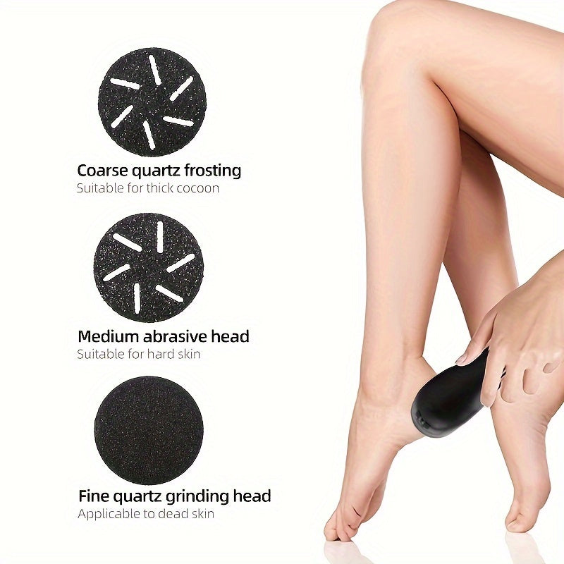 GERTZY Electric Foot Callus Remover Kit - Rechargeable, Portable Pedicure Tool for Professional Foot Care, IPX6, Ideal for Dry, Hard, Cracked Skin, Perfect Father'S Day Gift, Professional Foot Care|Modern Foot Care|IPX6, Foot