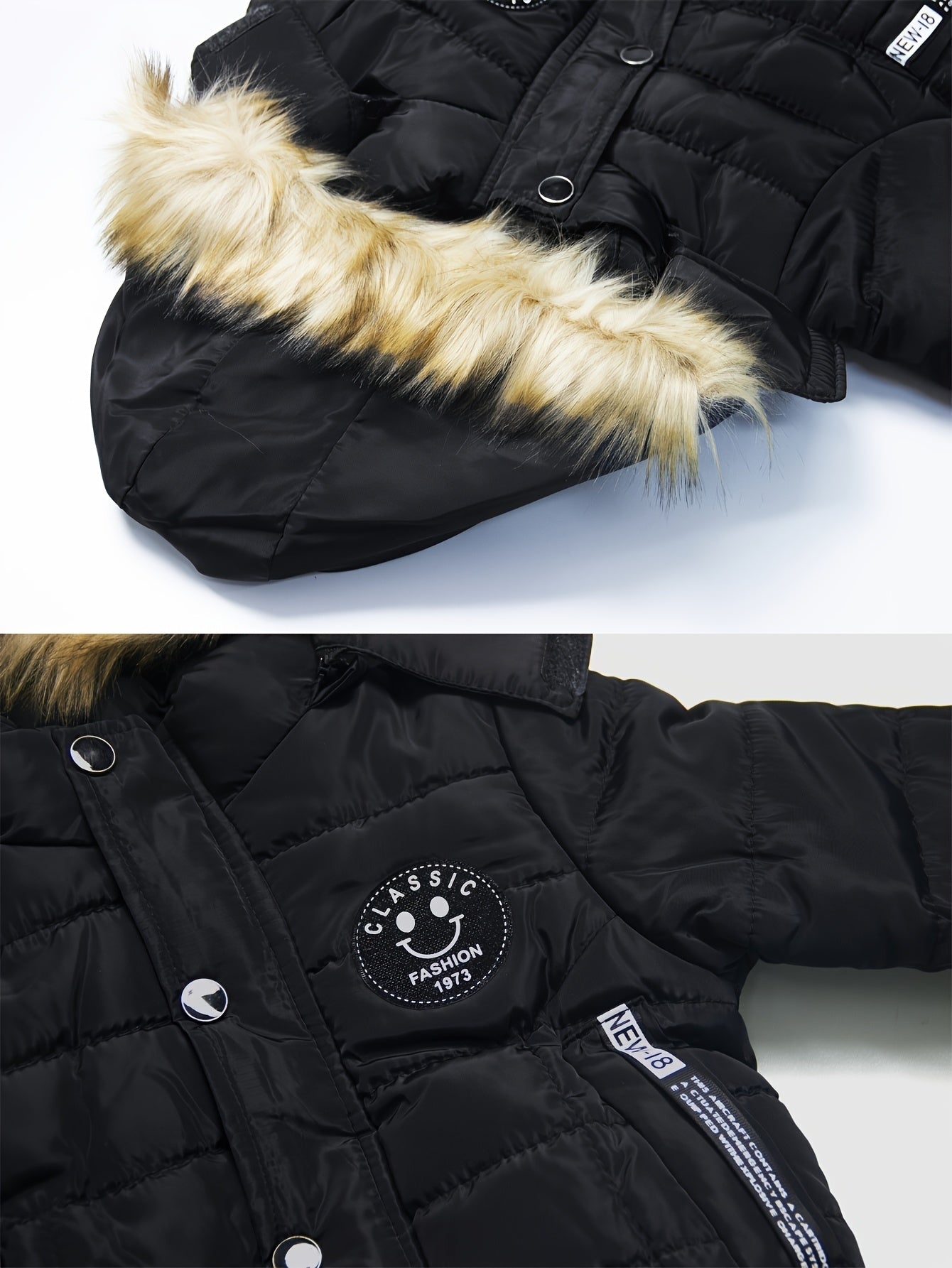 Boys Heavy Duty Winter Jacket With Hood Windproof Kids Coat