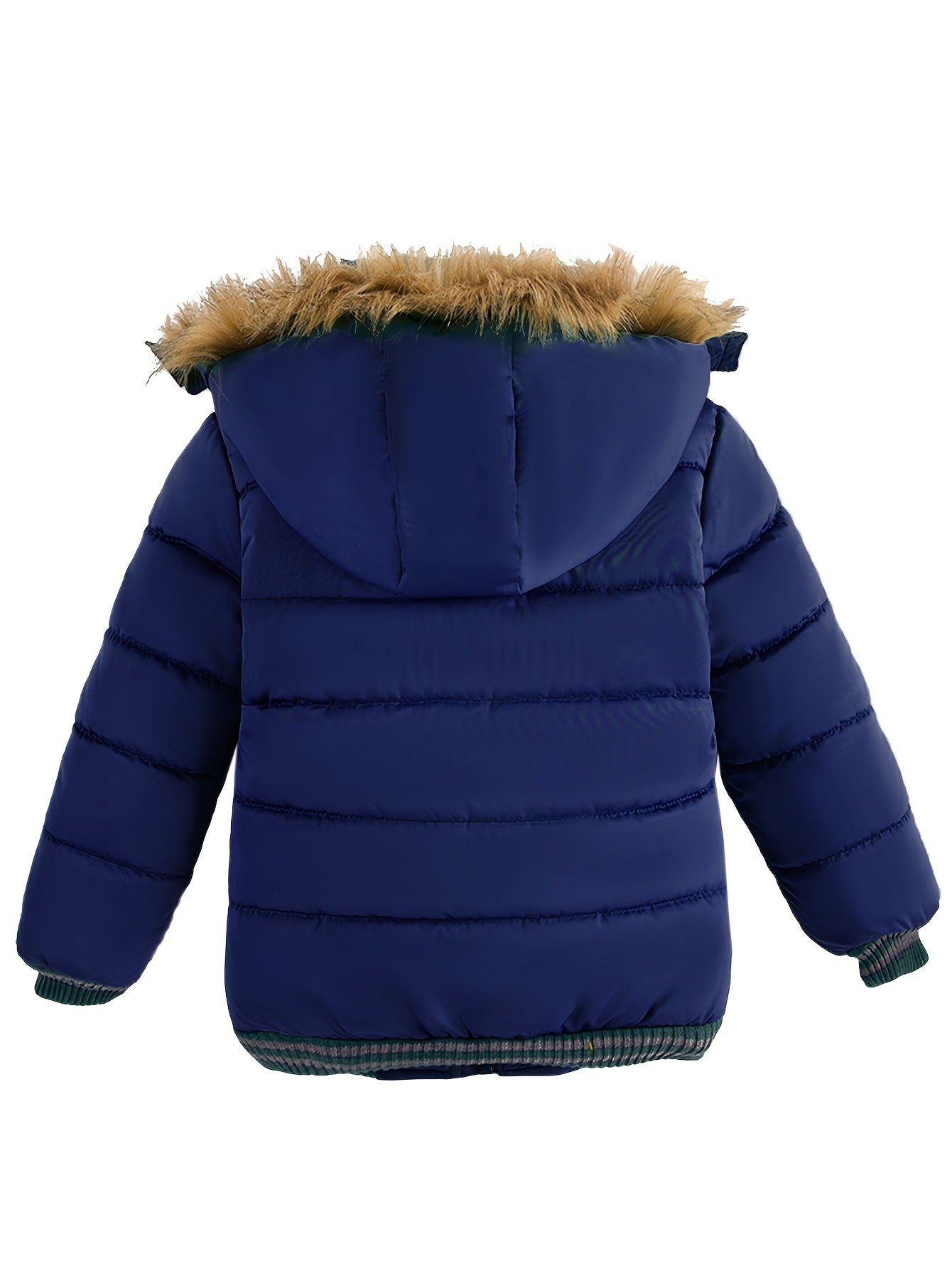 Boys Heavy Duty Winter Jacket With Hood Windproof Kids Coat