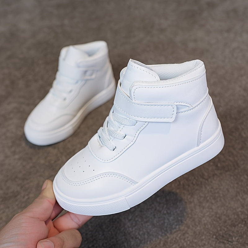 Unisex Spring Autumn Mid Top Sneakers With Non Slip Outsole