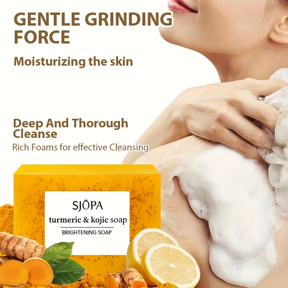 Turmeric Lemon Soap, Citric Acid Soap, Deep Cleansing And Moisturizing Light Beige, Ginger Soap, Bath And Face Wash
