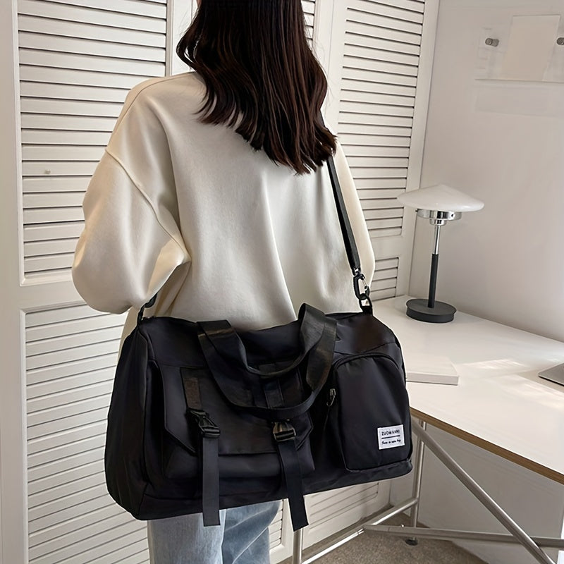 Women's Crossbody Bag, Outdoor Sports Fitness Bag, Weekend Luggage Bag, Yoga Bag, Multi-Pocket Short Trip Handbag