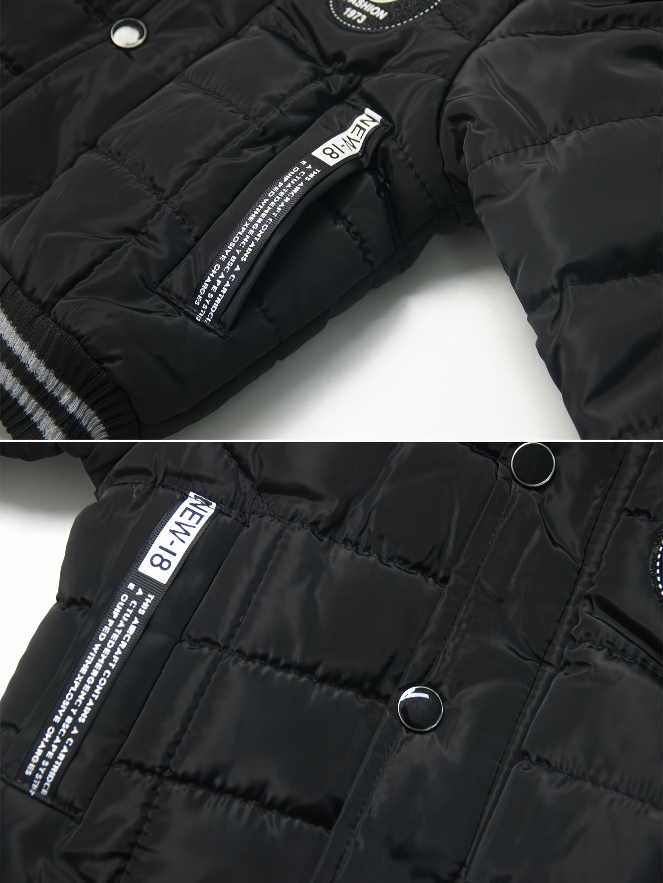 Boys Heavy Duty Winter Jacket With Hood Windproof Kids Coat