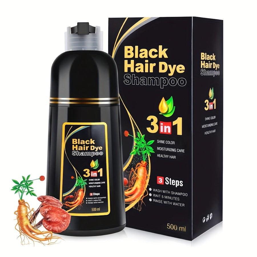 Halloween Hair Dye Care Halloween GiftHair Color Shampoo For Men And Women Instant Easy 3 In 1 Herbal Hair Color Shampoo Ammonia Free Lasts 30 Days - 16.91oz