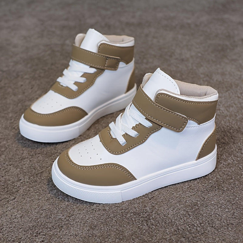 Unisex Spring Autumn Mid Top Sneakers With Non Slip Outsole