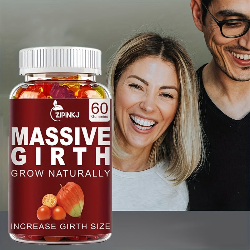 1/2/3 Bottles of Men's Health Gummy Supplement, Help Healthy Vitality Every Day Make Each Other Closer Complex Vitamin Energy Gummies Specially Designed for Men
