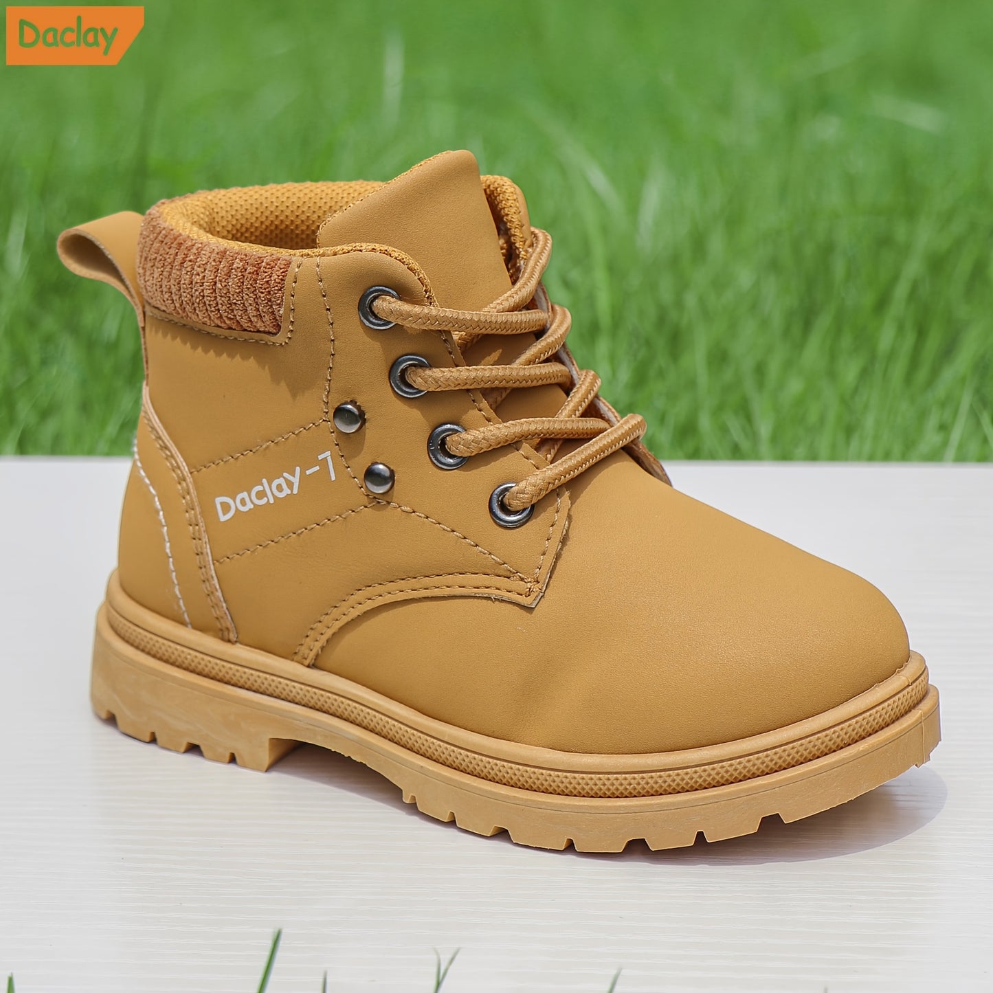 Youngsters' High-Top Footwear for Nature Walks - Secure Grip in Pink & Yellow - Comfortable and Sturdy for Youngsters, Suitable for All Seasons