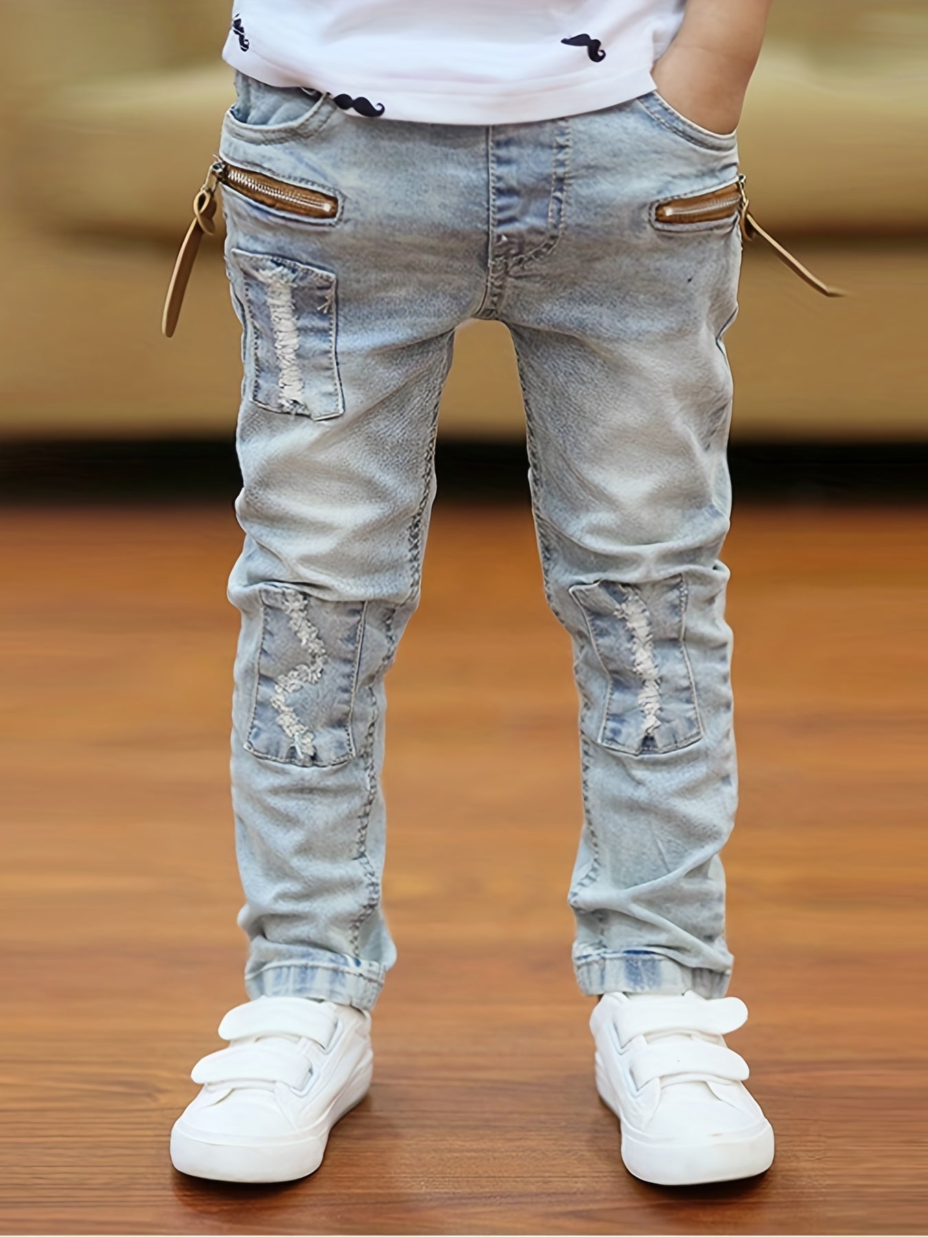 Boys Denim Jeans Pants For Spring And Autumn Kids Wear