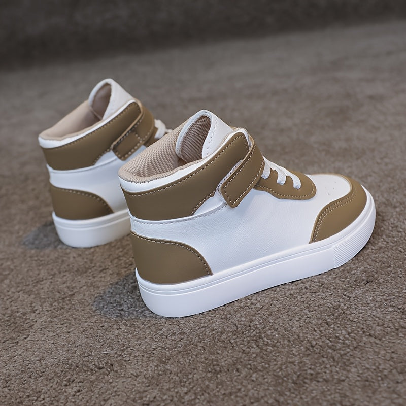 Unisex Spring Autumn Mid Top Sneakers With Non Slip Outsole